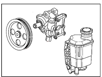 Mopar 52013979AD Power Steering Pump And Pulley