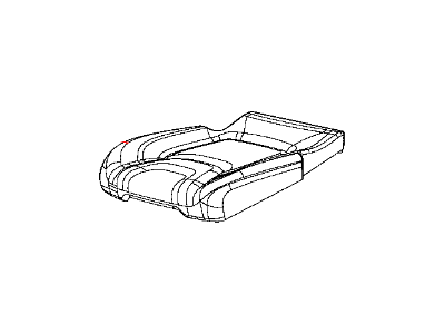 Mopar 5YT48DX9AB Rear Seat Cushion Cover Right