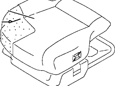 1999 Dodge Avenger Seat Cushion - MR731015