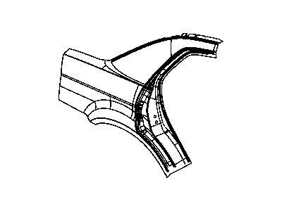 Mopar 68055346AA Panel-Body Side Aperture Rear