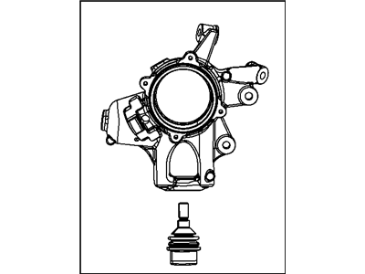 Mopar 4877102AC Knuckle And Ball Joint Right