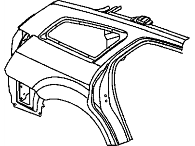 Mopar 5139158AJ Panel-Body Side Aperture Rear
