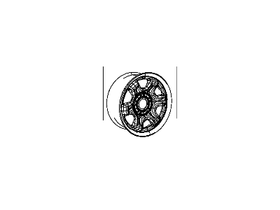 Mopar 52000430AA Steel Wheel