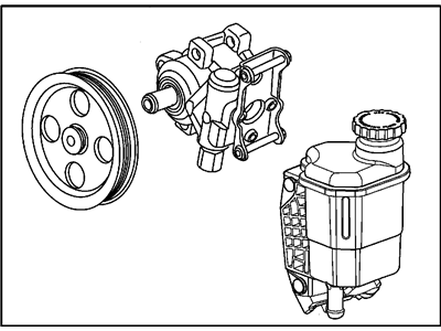 Mopar 52113454AI Power Steering Pump With Pulley
