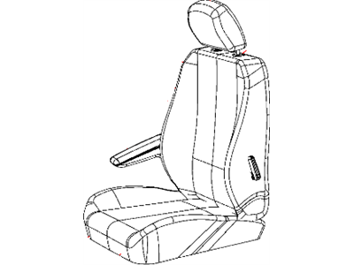 Mopar 5LJ05DX9AA Front Seat Cushion Cover