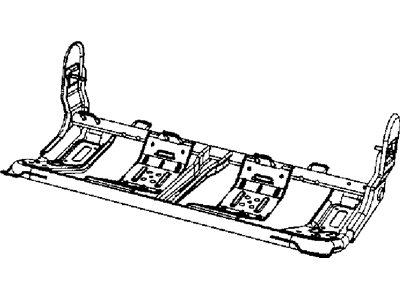 Mopar 68002957AA Frame-Rear Seat Cushion