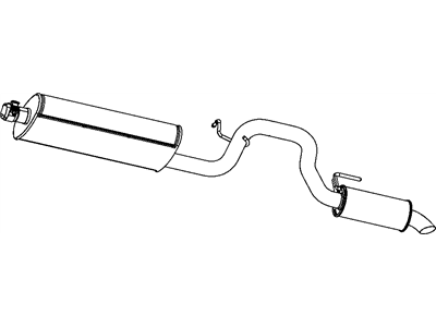 Jeep Liberty Exhaust Pipe - 52125078AE