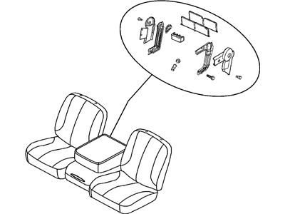 Mopar 5179944AA Frame-Front Seat Cushion
