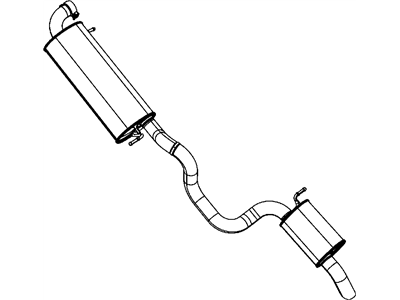 Chrysler Town & Country Exhaust Pipe - 68040540AE