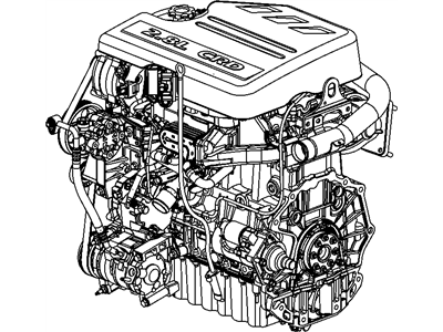 Mopar 68051744AA Engine-Long Block
