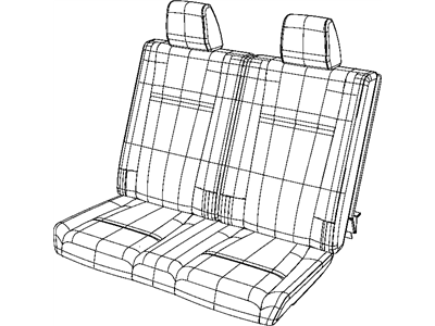 Mopar 1UN39DX9AA Rear Seat Cushion Cover