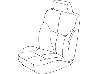 Mopar YB481DVAA Front Seat Back Cover