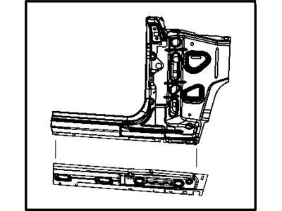Mopar 68003227AF Panel Kit-Body Side Aperture Front