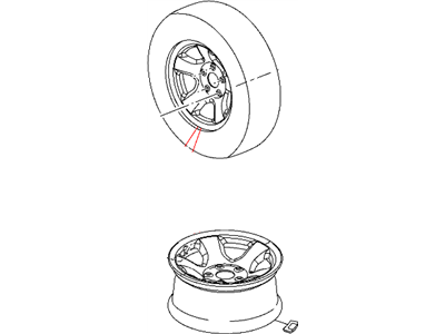 Mopar ZR75PAKAA Aluminum Wheel
