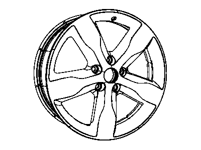 Mopar 1JD14XZAAC Aluminum Wheel