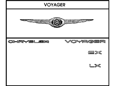 2001 Chrysler LHS Emblem - 5011615AA