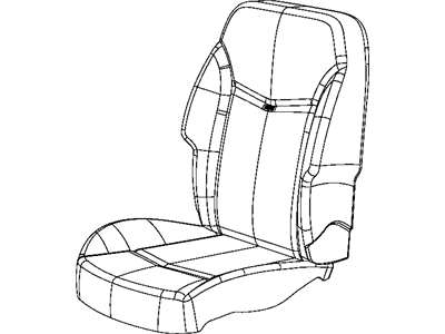 Mopar 1WU28DX9AB Front Seat Cushion Cover