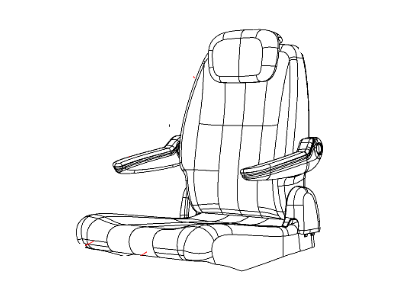 Mopar 1US07XR4AA Seat Cushion Cover