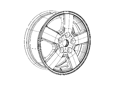Mopar 1BK49SZ0AC Aluminum Wheel