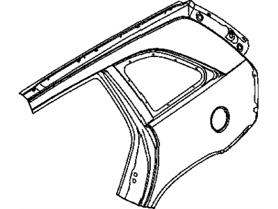 Mopar 5093833AA Panel-Body Side Aperture Rear