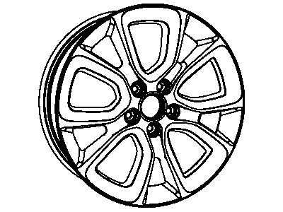 Mopar 1TR44GSAAA Aluminum Wheel