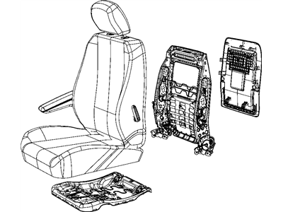 Mopar 1CF351D5AB Seat-Front