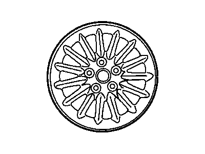 Mopar WA54PAKAA Aluminum Wheel