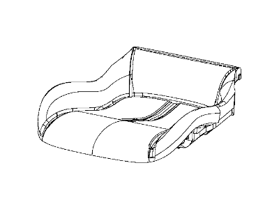 2015 Dodge Viper Seat Cushion - 68206548AD