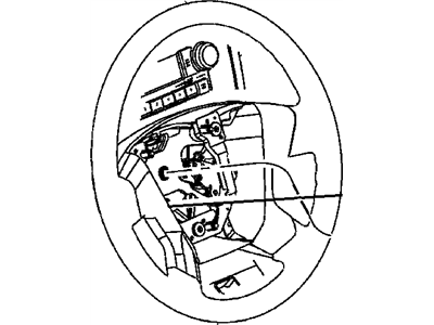 Mopar 1EB84XDHAA Cover-Steering Wheel Back