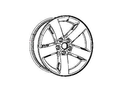 Mopar 5PE921AUAA Aluminum Wheel