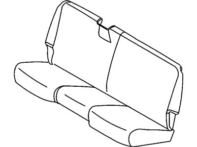 Mopar XJ361DVAA Rear Seat Cushion Cover