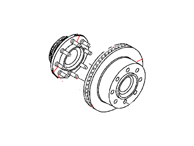 Mopar 52007851 Disc Brake Rotor And Hub Assembly Front