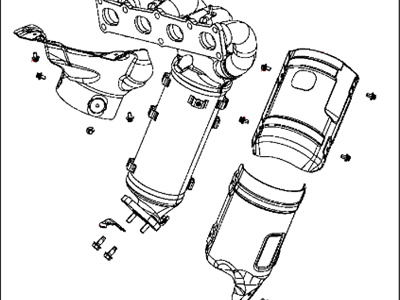 Mopar 68081818AB Exhaust Manifold And Catalytic Converter