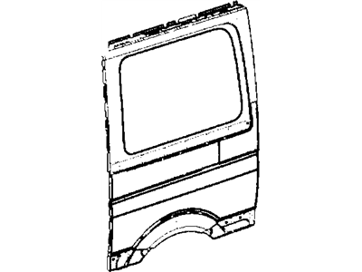 Mopar 68008472AA Panel-Body Side Rear