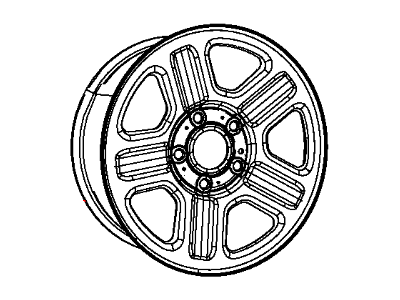Mopar 1AH73RXFAD Steel Wheel