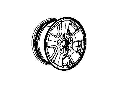 Mopar ZR76PAKAA Aluminum Wheel