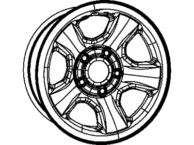 Mopar XJ45S4AAA Steel Wheel