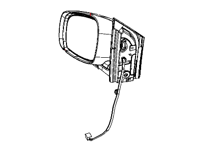 Mopar 5113366AB Power Side View Mirror Assembly Passenger Side