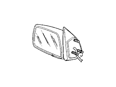 Mopar 55154802 Driver And Passenger Power Side View Mirrors