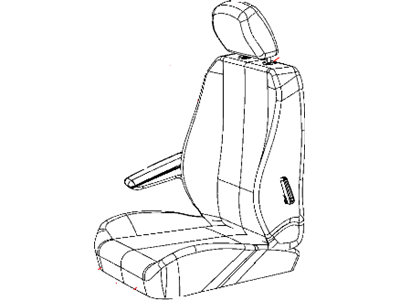 Mopar 1UR79DX9AA Front Seat Cushion Cover