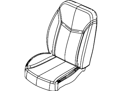 2013 Dodge Avenger Seat Cushion - 68102012AA