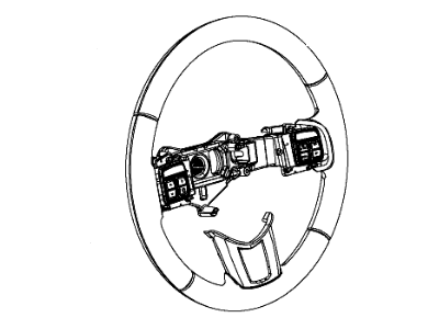 2012 Chrysler 300 Steering Wheel - 1XW191X9AA