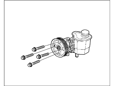 Mopar 52013975AB Power Steering Pump With Pulley