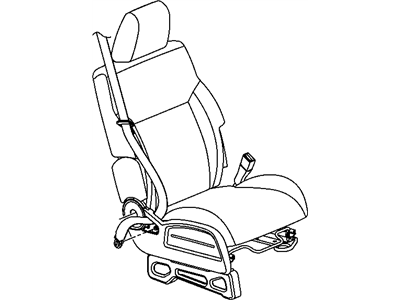 Mopar 5KJ691J8AB Front Inner Seat Belt