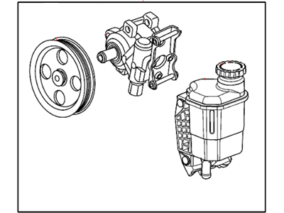 Mopar 52113364AD Power Steering Pump With Pulley