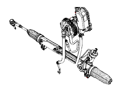 Mopar 52089292AD Power Steering Rack And Pinion