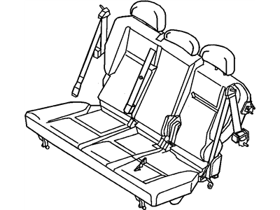 Mopar ZL891DVAA Seat Belt Buckle Half W/Latch Seat