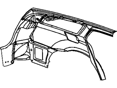 Mopar 5139154AG Panel-Body Side Aperture Rear