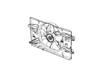 Chrysler Cooling Fan Assembly - 68205996AA