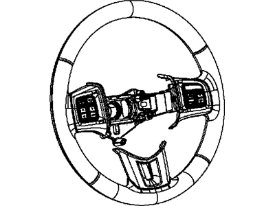 Chrysler Steering Wheel - 1VK69DX9AA